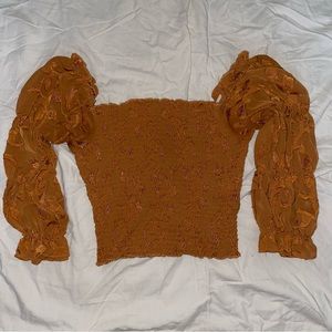 Lulus off the shoulder crop top size small